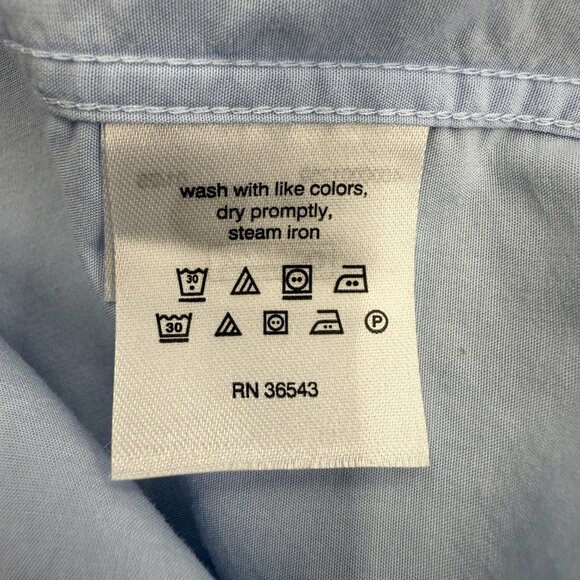 Calvin Klein Men's Active Performance Dress Shirt Blue 16-16.5 36/37, L, NEW - Picture 7 of 12